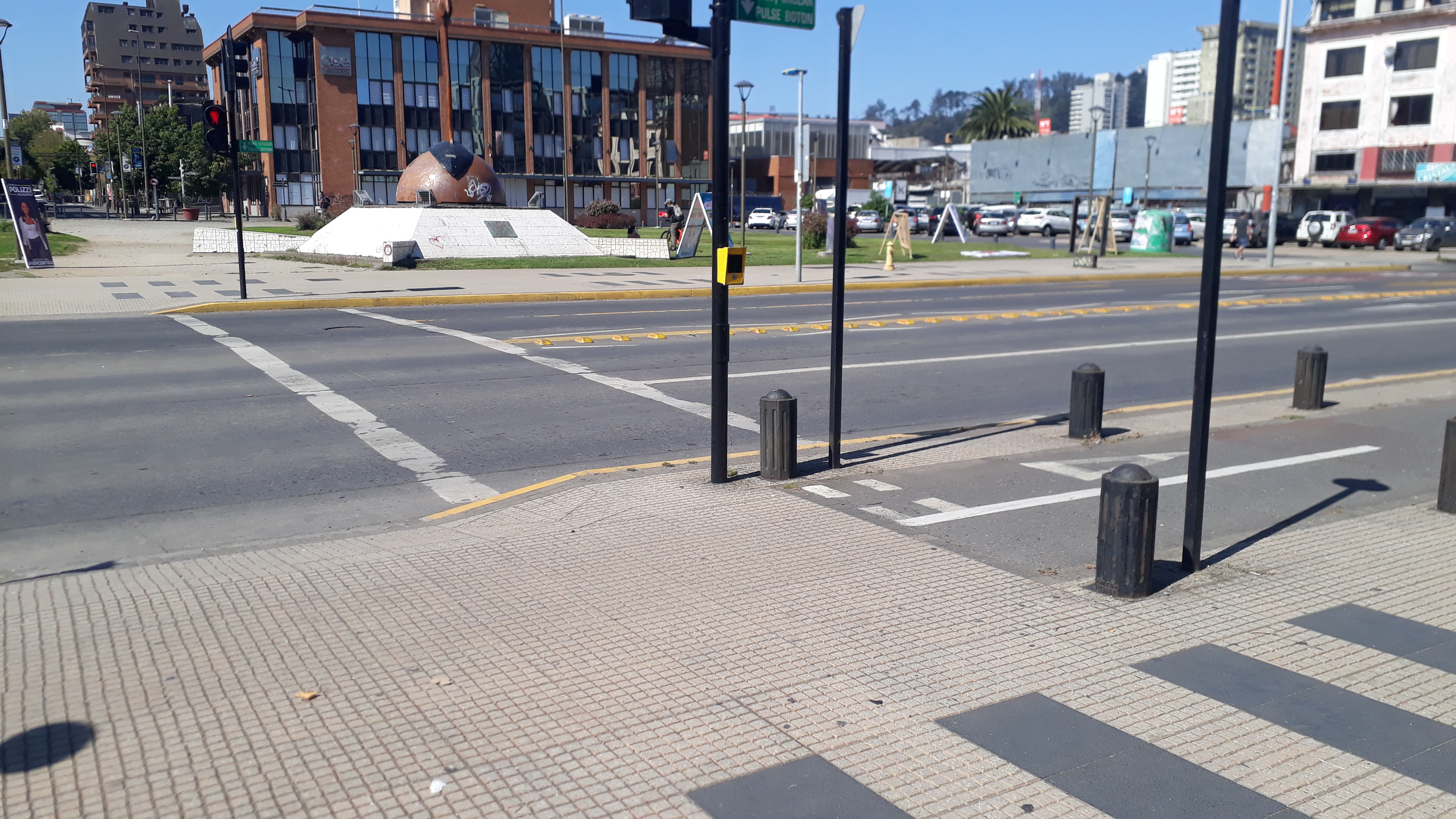 Cruce Avenida Prat hacia eje Barros Arana-Plaza España